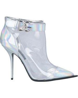 Dolce & Gabbana Leather Ankle Boots - Blue