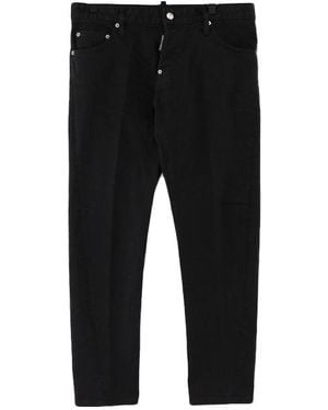 DSquared² Garment Dyed Slim Twist Jeans - Black