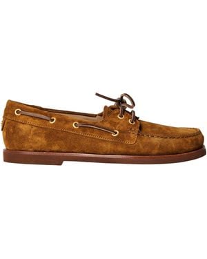 Gianvito Rossi Vandee Loaf Boat Shoes - Brown