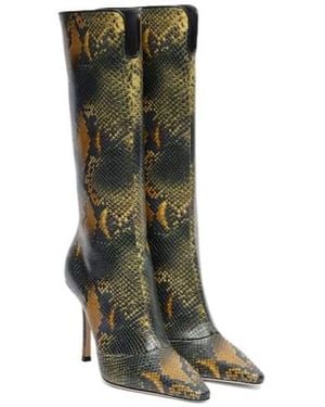 Jimmy Choo Leather Knee-High Boots - Green