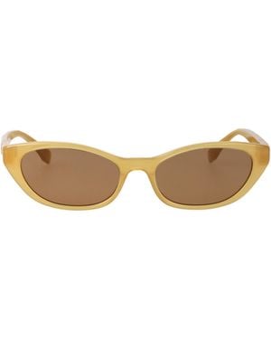 Fendi Geometric-Frame Sunglasses - Natural