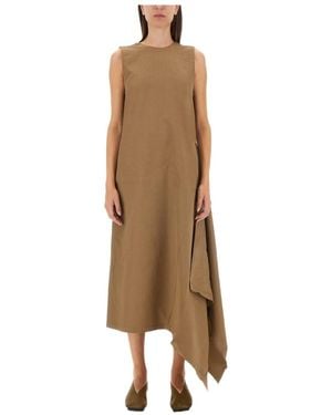 Uma Wang Ardal Pleated Dress - Natural