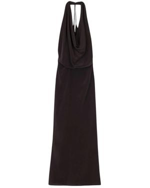 Alysi Cowl-Neck Maxi Dress - Black
