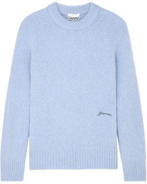 Ganni Crew-Neck Sweater - Blue