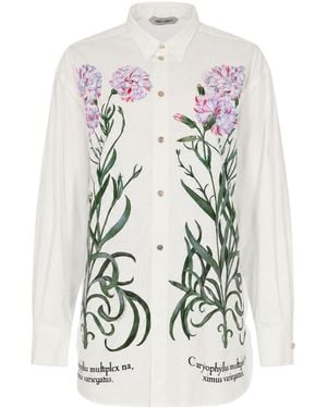 Alberta Ferretti Long-Sleeved Shirt - White