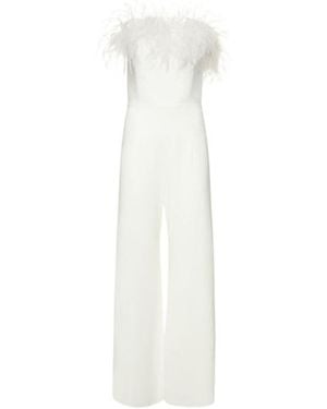 16Arlington Feather Jumpsuit - White