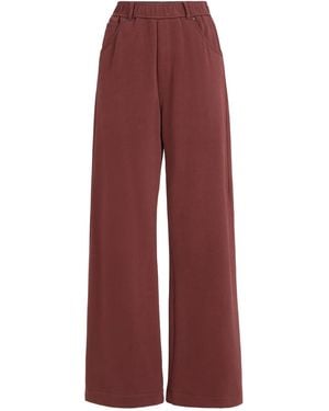 Brunello Cucinelli Cotton Smooth French Terry Trousers - Red