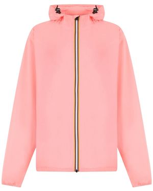 K-Way Le Vrai 4.0 Zip Hooded Jacket - Pink