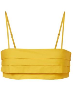 ALÉMAIS Cotton Crop Top - Yellow
