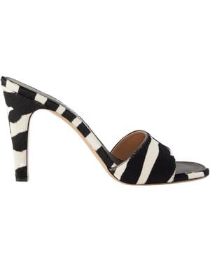 Ferragamo Tatiana Zebra Print High-Heeled Sandals - Multicolor