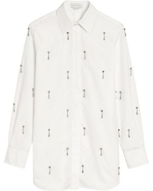 Stella McCartney Long-Sleeve Oversized-Fit Blouse - White