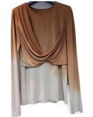 Uma Wang Long-Sleeved T-Shirt - Brown