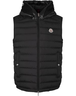 Moncler Long-Sleeved Down Vest - Black