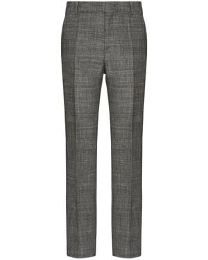 Valentino Mid-Rise Tailored Pants - Gray