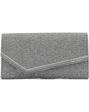 Jimmy Choo Emmie Chain Clutch Bag - Gray