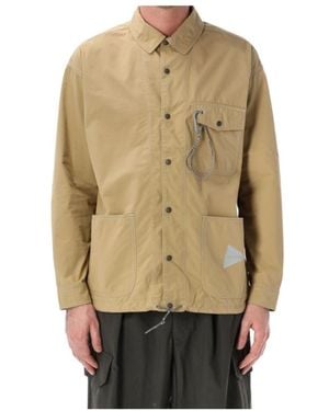 and wander Technical Shirt Jacket - Natural