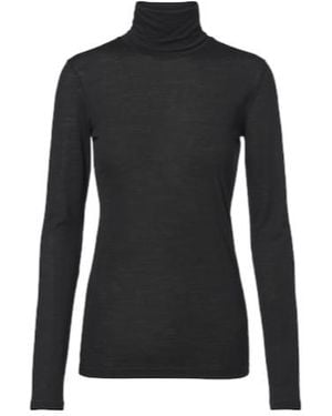 Jil Sander Jersey Turtleneck Top - Black