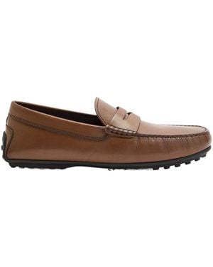 Tod's Round-Toed Loafers - Brown