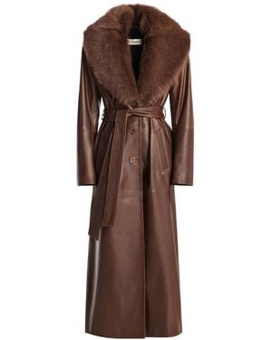 Nour Hammour Long-Sleeved Coat - Brown