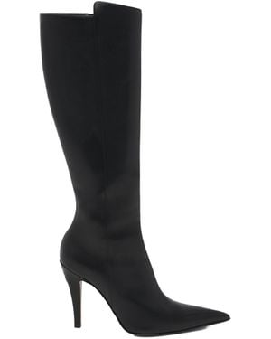 McQueen Birdee Knee-High Boots - Black