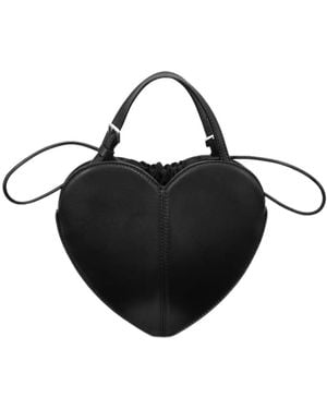 ROTATE BIRGER CHRISTENSEN Heart Leather Bag - Black