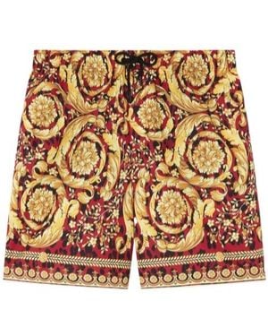 Versace Barocco-Print Swim Shorts - Multicolor