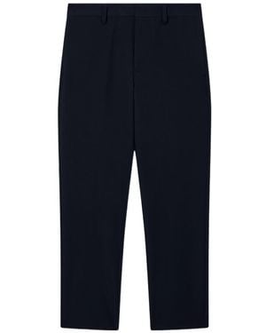 Emporio Armani Tailored Straight-Leg Trousers - Blue