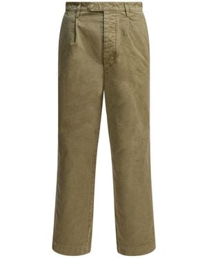 AURALEE Casual Trousers With Belt Loops - Green