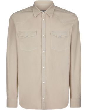 Dondup Long-Sleeve Shirt - Natural