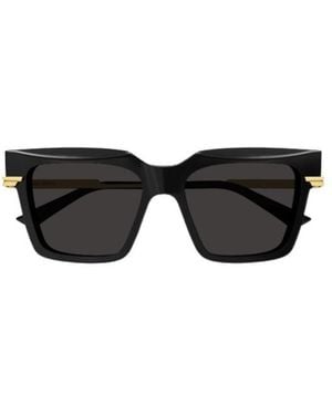 Bottega Veneta Eyewear Geometric Frame Sunglasses - Black