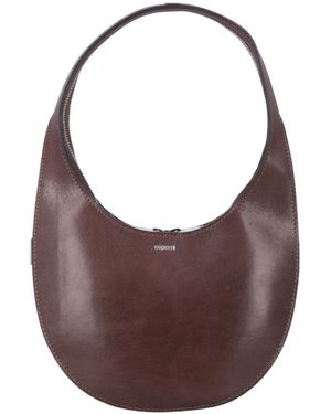 Coperni Small Swipe Leather Bag - Brown