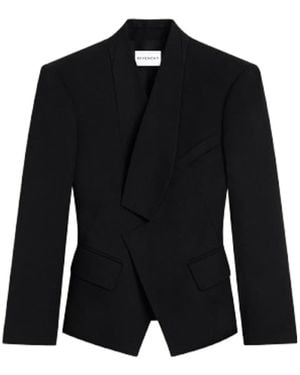 Givenchy Tailored Cropped Blazer - Black