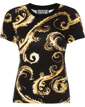 Versace Jeans Couture Couture Chromo Couture Crewneck T-Shirt - Black