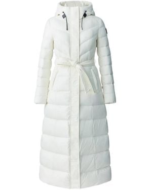 Mackage Canila-R Hooded Belted Jacket - White