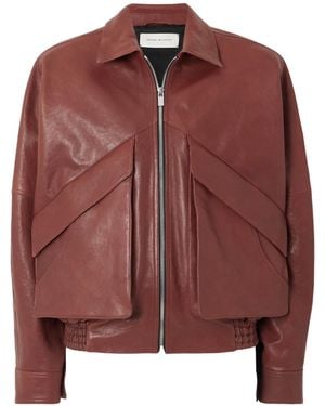 Magda Butrym Leather Jacket - Red