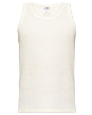 MM6 by Maison Margiela Crew-Neck Tank Top - White
