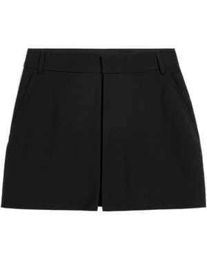 Ami Paris Concealed-Fastened Mini Skirt - Black