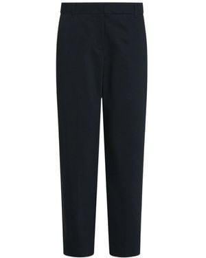 Marella Stretch Cotton-Blend Trousers - Black
