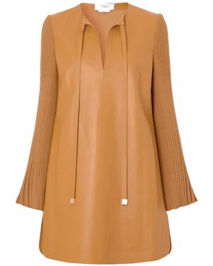 Gabriela Hearst Long-Sleeved Dress - Brown