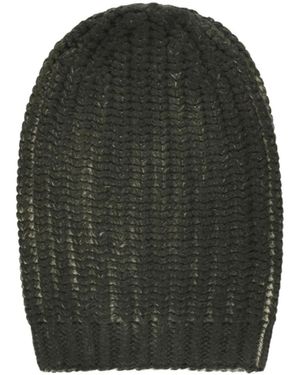 Avant Toi Ribbed Knit Beanie Hat - Green