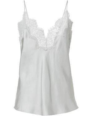 Rohe Lace-Trimmed Silk Top - White