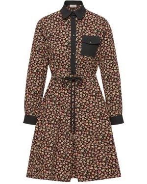 Moncler Printed Corduroy Dress - Brown