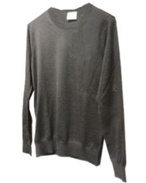 Burberry Rib Round-Neck Sweater - Gray