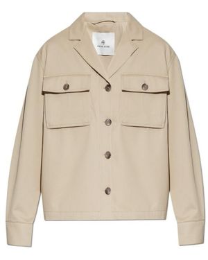 Anine Bing Cotton Shirt Jacket - Natural