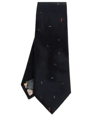 Paul Smith Pointed-Tip Tie - Black