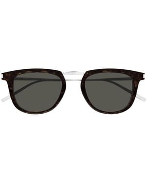 Saint Laurent Eyewear Square Frame Sunglasses - Multicolour