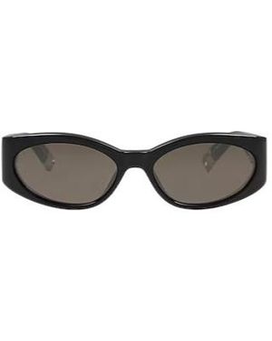 Jacquemus Minimalist Oval Sunglasses - White