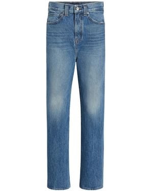 KHAITE Highrise Straightleg Jeans - Blue