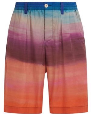 Marni All-Over Printed Bermuda Shorts - Red