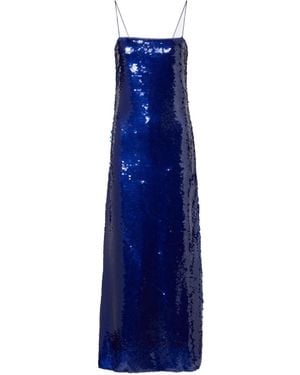 ROTATE BIRGER CHRISTENSEN Sequined Slip Dress - Blue